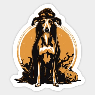 Halloween Galgo Espanol Greyhound Spanish Sticker